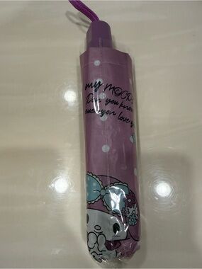 New Purple My Melody Polka Dot Travel Umbrella